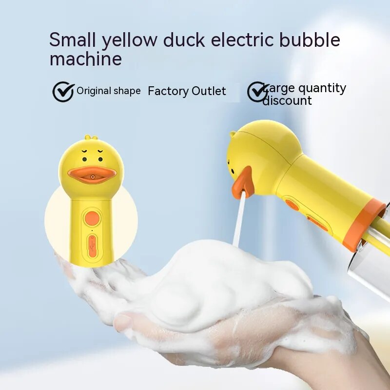 Dog Bath Bubbler Little Yellow Duck Bubble Machine