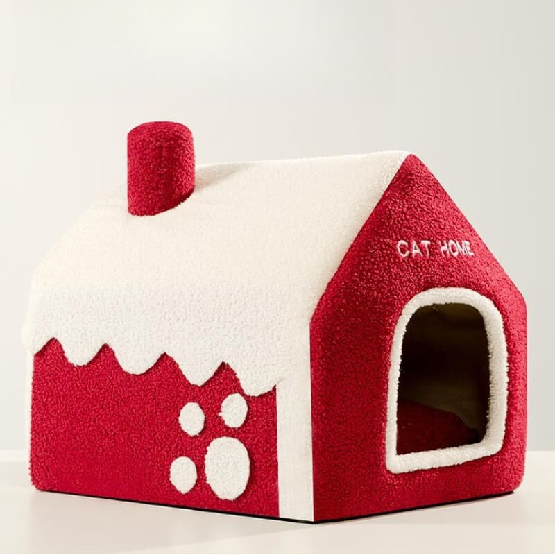 SnowyHouseCatVillaWarmSemi