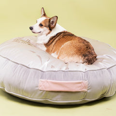 Soft Round Velvet Ice Silk Cooling Dog Bed