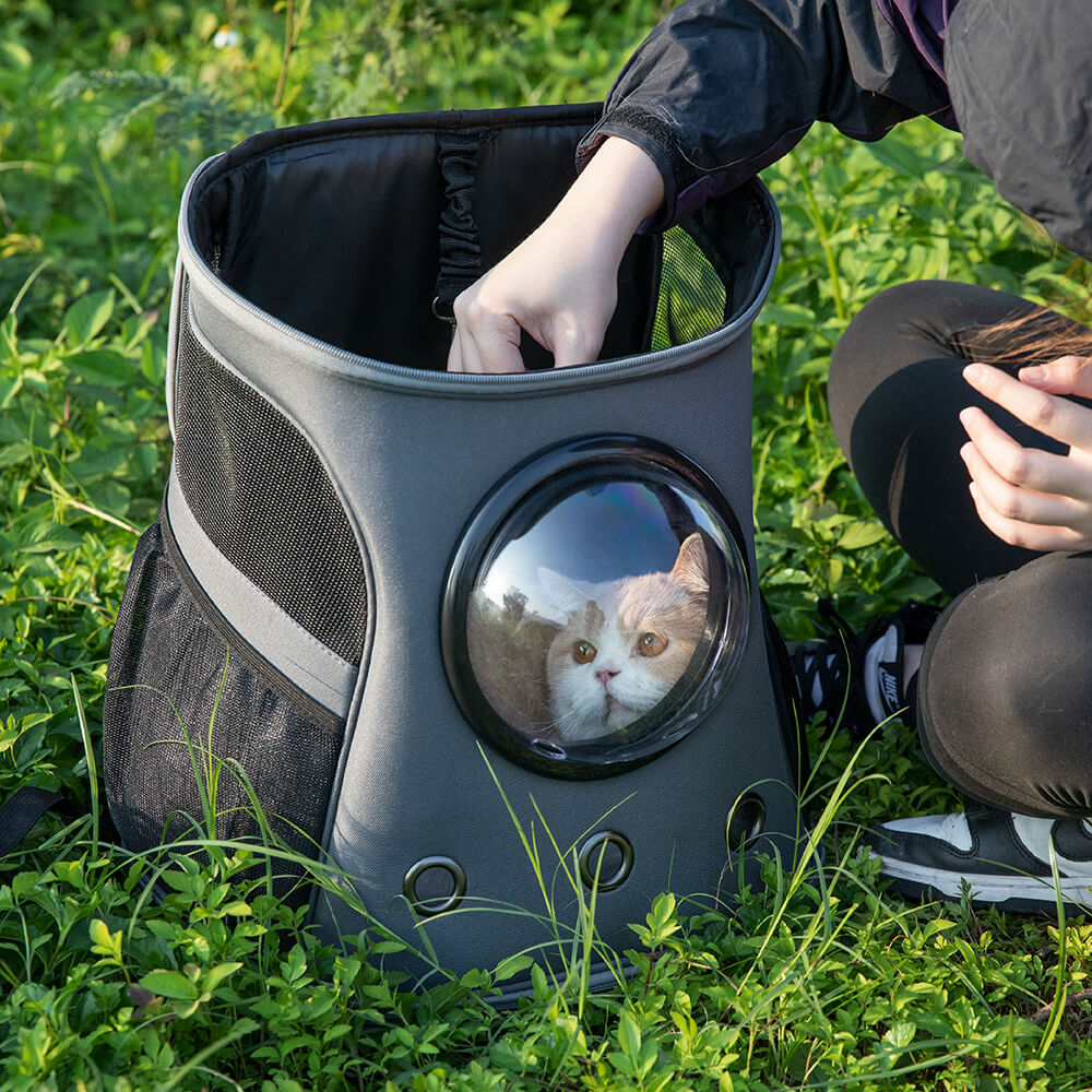 SpaceCapsuleTransparentBreathablePetCarrierBackpack4