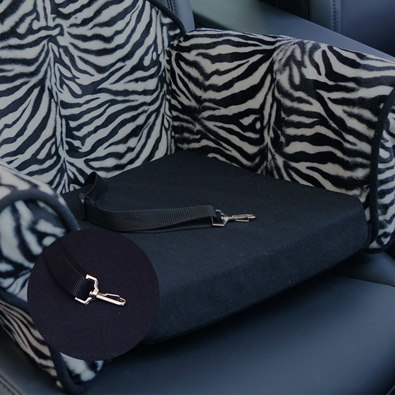 StylishLeopardPrintPlushSafetyDogCarSeatBed-_10