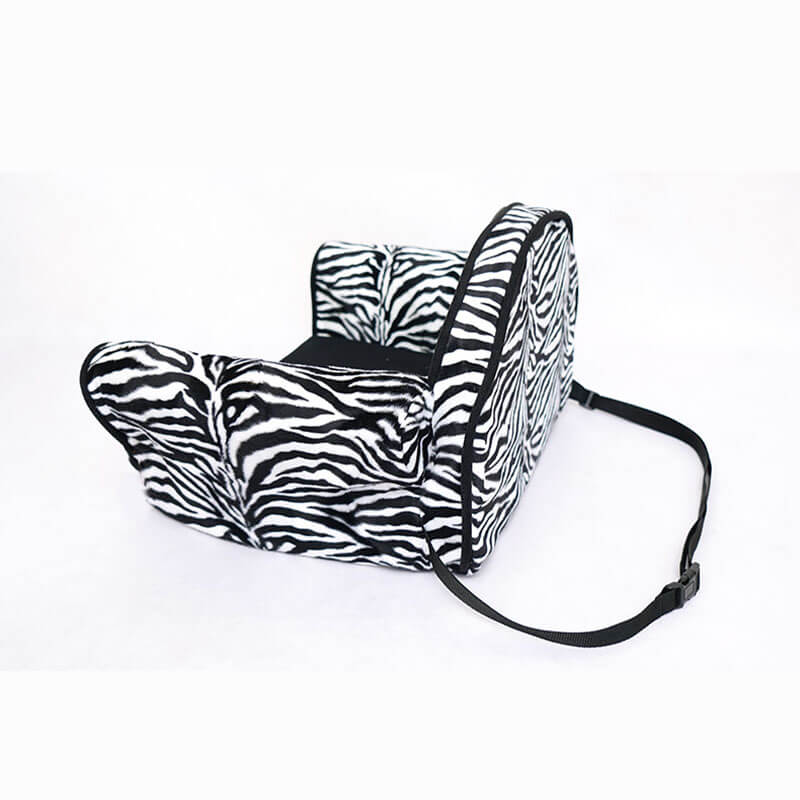 StylishLeopardPrintPlushSafetyDogCarSeatBed-_11