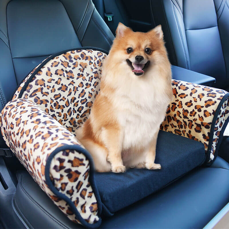 StylishLeopardPrintPlushSafetyDogCarSeatBed-_8