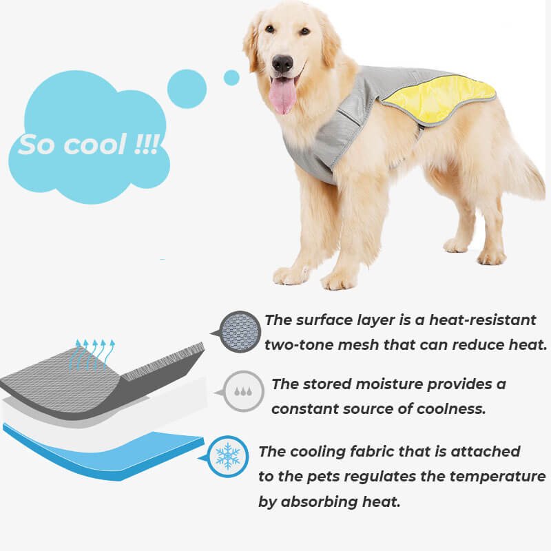 Sun Protective Breathable Cooling Vest Jacket Dog Cooling Vest