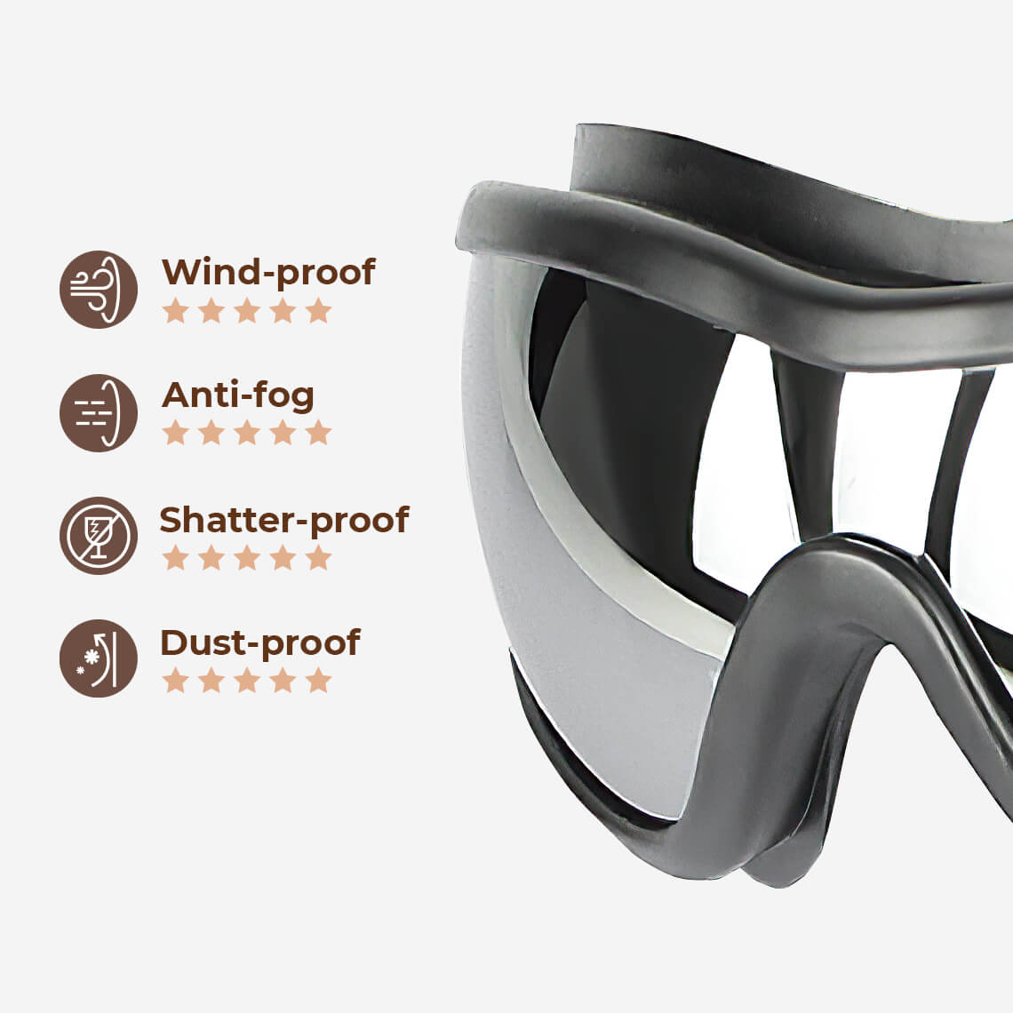 Dog Goggles Sunglasses Anti-UV Sunglasses Eyes Wear protective waterproof and windproof sunglasses