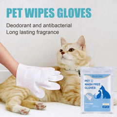 Disposable cleaning gloves for cats and dogs spa bath massage non-woven fabric no-rinse soft eye wipes