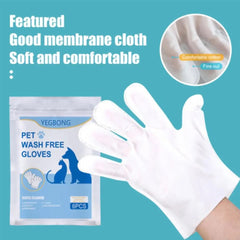 Disposable cleaning gloves for cats and dogs spa bath massage non-woven fabric no-rinse soft eye wipes