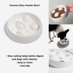 Starry Sky Slow Food Dog Bowl Anti-fall Slow Food Cat Bowl Kit